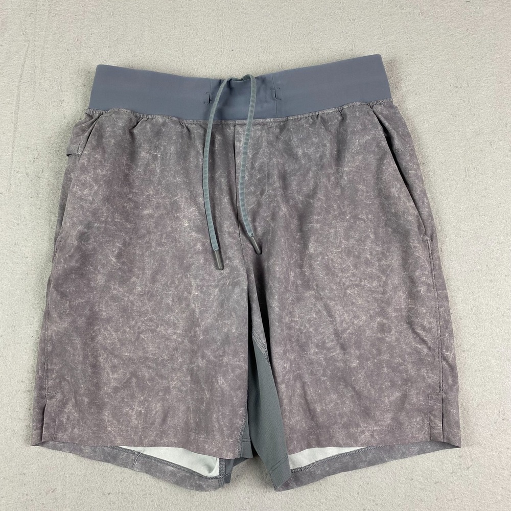 Lululemon T.H.E. Shorts Small Asphalt Grey Linerless zip pocket 7"